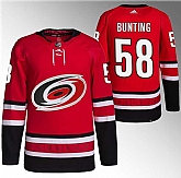 Men's Carolina Hurricanes #58 Michael Bunting Red Stitched Jersey