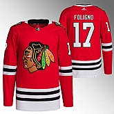 Men's Chicago Blackhawks #17 Nick Foligno Red Stitched Hockey Jersey,baseball caps,new era cap wholesale,wholesale hats
