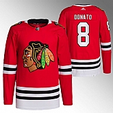 Men's Chicago Blackhawks #8 Ryan Donato Red Stitched Hockey Jersey,baseball caps,new era cap wholesale,wholesale hats