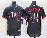 Men's Cincinnati Reds #44 Elly De La Cruz Black 2023 City Connect Flex Base Stitched Baseball Jersey1,baseball caps,new era cap wholesale,wholesale hats