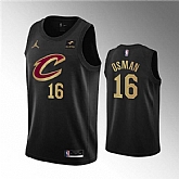 Men's Cleveland Cavaliers #16 Cedi Osman Black Statement Edition Stitched Basketball Jersey Dzhi,baseball caps,new era cap wholesale,wholesale hats