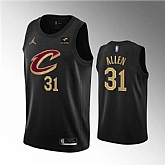 Men's Cleveland Cavaliers #31 Jarrett Allen Black Statement Edition Stitched Basketball Jersey Dzhi,baseball caps,new era cap wholesale,wholesale hats