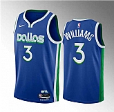 Men's Dallas Mavericks #3 Grant Williams Blue City Edition Stitched Basketball Jersey Dzhi ,baseball caps,new era cap wholesale,wholesale hats