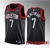 Men's Houston Rockets #7 Cam Whitmore Black 2023 Draft Statement Edition Stitched Basketball Jersey Dzhi ,baseball caps,new era cap wholesale,wholesale hats