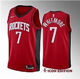 Men's Houston Rockets #7 Cam Whitmore Red 2023 Draft Icon Edition Stitched Basketball Jersey Dzhi ,baseball caps,new era cap wholesale,wholesale hats