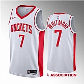 Men's Houston Rockets #7 Cam Whitmore White 2023 Draft Association Edition Stitched Basketball Jersey Dzhi ,baseball caps,new era cap wholesale,wholesale hats