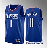 Men's Los Angeles Clippers #11 Jordan Miller Blue 2023 Draft Icon Edition Stitched Jersey Dzhi ,baseball caps,new era cap wholesale,wholesale hats