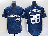 Men's Los Angeles Dodgers #28 JD Martinez Number Royal 2023 All Star Cool Base Stitched Baseball Jersey,baseball caps,new era cap wholesale,wholesale hats