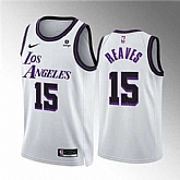 Men's Los Angeles Lakers #15 Austin Reaves White City Edition Stitched Basketball Jersey Dzhi,baseball caps,new era cap wholesale,wholesale hats
