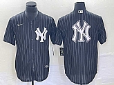 Men's New York Yankees Blank Black Pinstripe Cool Base Stitched Baseball Jersey1,baseball caps,new era cap wholesale,wholesale hats