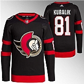 Men's Ottawa Senators #81 Dominik Kubalik Black Premier Breakaway Stitched Jersey,baseball caps,new era cap wholesale,wholesale hats