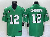 Men's Philadelphia Eagles #12 Randall Cunningham Green C Patch 2023 Vapor Limited Throwback Jersey,baseball caps,new era cap wholesale,wholesale hats