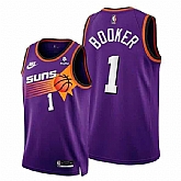 Men's Phoenix Suns #1 Devin Booker Purple Stitched Jersey Dzhi,baseball caps,new era cap wholesale,wholesale hats