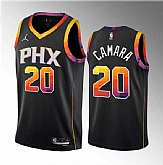 Men's Phoenix Suns #20 Toumani Camara Black 2023 Draft Statement Edition Stitched Basketball Jersey Dzhi ,baseball caps,new era cap wholesale,wholesale hats