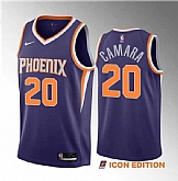 Men's Phoenix Suns #20 Toumani Camara Purple 2023 Draft Icon Edition Stitched Basketball Jersey Dzhi ,baseball caps,new era cap wholesale,wholesale hats