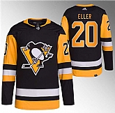 Men's Pittsburgh Penguins #20 Lars Eller Black Stitched Jersey1,baseball caps,new era cap wholesale,wholesale hats