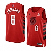 Men's Portland Trail Blazers #6 Keon Johnson 2022-23 Red Statement Edition Swingman Stitched Basketball Jersey Dzhi,baseball caps,new era cap wholesale,wholesale hats