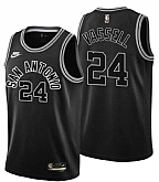 Men's San Antonio Spurs #24 Devin Vassell Black Stitched Nike Jersey Dzhi