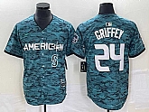 Men's Seattle Mariners #24 Ken Griffey Teal 2023 All Star Cool Base Stitched Jersey,baseball caps,new era cap wholesale,wholesale hats