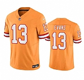 Men's Tampa Bay Buccaneers #13 Mike Evans Orange Throwback Limited Stitched Jersey,baseball caps,new era cap wholesale,wholesale hats