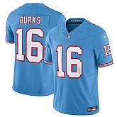 Men's Tennessee Titans #16 Treylon Burks Light Blue 2023 F.U.S.E. Vapor Limited Throwback Stitched Football Jersey,baseball caps,new era cap wholesale,wholesale hats