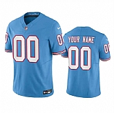 Men's Tennessee Titans Active Player Custom Light Blue 2023 F.U.S.E. Vapor Limited Throwback Stitched Football Jersey
