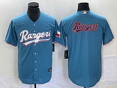 Men's Texas Rangers Blank Light Blue Stitched Cool Base Nike Jersey 1,baseball caps,new era cap wholesale,wholesale hats