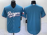 Men's Texas Rangers Blank Light Blue Stitched Cool Base Nike Jersey,baseball caps,new era cap wholesale,wholesale hats