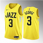 Men's Utah Jazz #3 Keyonte George Yellow 2023 Draft Association Edition Stitched Basketball Jersey Dzhi ,baseball caps,new era cap wholesale,wholesale hats