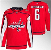Men's Washington Capitals #6 Joel Edmundson Red Stitched Jersey,baseball caps,new era cap wholesale,wholesale hats