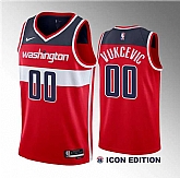 Men's Washington Wizards #00 Tristan Vukcevic Red 2023 Draft Icon Edition Stitched Jersey Dzhi ,baseball caps,new era cap wholesale,wholesale hats