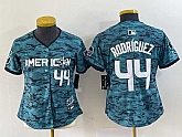 Women's Seattle Mariners #44 Julio Rodriguez Teal 2023 All Star Cool Base With Patch Stitched Baseball Jersey,baseball caps,new era cap wholesale,wholesale hats