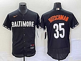 Men's Baltimore Orioles #35 Adley Rutschman Black 2023 City Connect Flex Base Stitched Jerseys,baseball caps,new era cap wholesale,wholesale hats