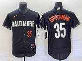 Men's Baltimore Orioles #35 Adley Rutschman Number Black 2023 City Connect Flex Base Stitched Jerseys,baseball caps,new era cap wholesale,wholesale hats
