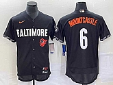 Men's Baltimore Orioles #6 Ryan Mountcastle Black 2023 City Connect Flex Base Stitched Jersey,baseball caps,new era cap wholesale,wholesale hats
