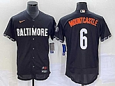 Men's Baltimore Orioles #6 Ryan Mountcastle Black 2023 City Connect Flex Base Stitched Jerseys,baseball caps,new era cap wholesale,wholesale hats