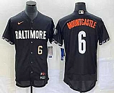 Men's Baltimore Orioles #6 Ryan Mountcastle Number Black 2023 City Connect Flex Base Stitched Jerseys,baseball caps,new era cap wholesale,wholesale hats