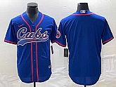 Men's Chicago Cubs Blank Blue Cool Base Stitched Baseball Jersey,baseball caps,new era cap wholesale,wholesale hats