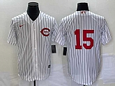 Men's Cincinnati Reds #15 Nick Senzel White Field of Dreams Stitched Baseball Jersey,baseball caps,new era cap wholesale,wholesale hats
