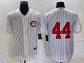 Men's Cincinnati Reds #44 Elly De La Cruz White Field of Dreams Cool Base Stitched Baseball Jersey,baseball caps,new era cap wholesale,wholesale hats