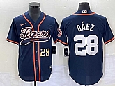 Men's Detroit Tigers #28 Javier Baez Number Navy Blue Cool Base Stitched Baseball Jersey,baseball caps,new era cap wholesale,wholesale hats