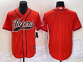 Men's Detroit Tigers Blank Orange Cool Base Stitched Baseball Jersey,baseball caps,new era cap wholesale,wholesale hats