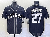 Men's Houston Astros #27 Jose Altuve Black Cool Base Stitched Baseball Jersey,baseball caps,new era cap wholesale,wholesale hats