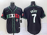 Men's Mexico Baseball #7 Julio Urias 2023 Black White World Classic Stitched Jersey 1,baseball caps,new era cap wholesale,wholesale hats
