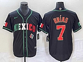 Men's Mexico Baseball #7 Julio Urias 2023 Black World Baseball Classic Stitched Jersey2,baseball caps,new era cap wholesale,wholesale hats