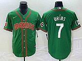 Men's Mexico Baseball #7 Julio Urias 2023 Green World Classic Stitched Jersey1,baseball caps,new era cap wholesale,wholesale hats