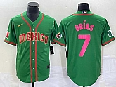 Men's Mexico Baseball #7 Julio Urias 2023 Green World Classic Stitched Jersey3,baseball caps,new era cap wholesale,wholesale hats