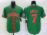 Men's Mexico Baseball #7 Julio Urias Number 2023 Green World Classic Stitched Jersey12,baseball caps,new era cap wholesale,wholesale hats
