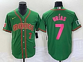 Men's Mexico Baseball #7 Julio Urias Number 2023 Green World Classic Stitched Jersey9,baseball caps,new era cap wholesale,wholesale hats