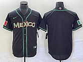Men's Mexico Baseball Blank Black 2023 World Baseball Classic Stitched Jersey,baseball caps,new era cap wholesale,wholesale hats
